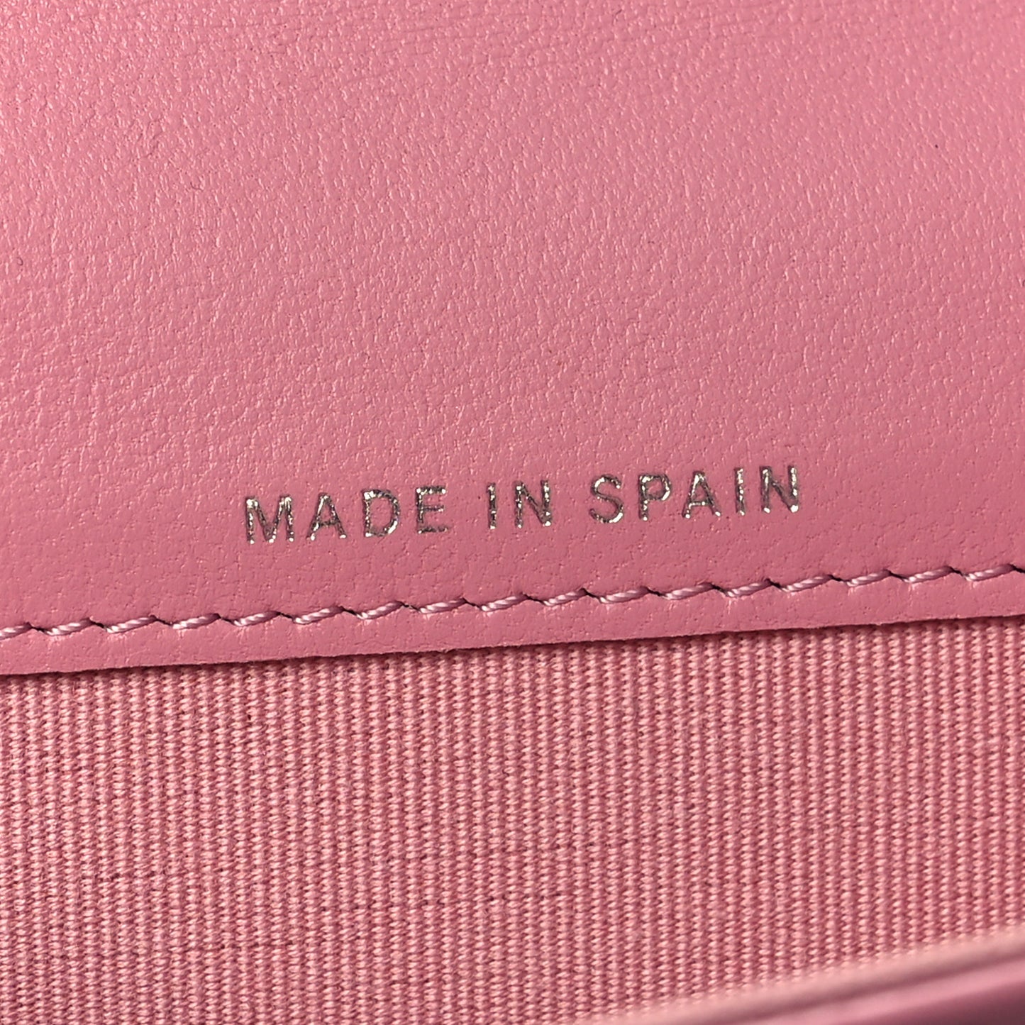 Lambskin Quilted Flap Crystal Star Card Holder Wallet Pink