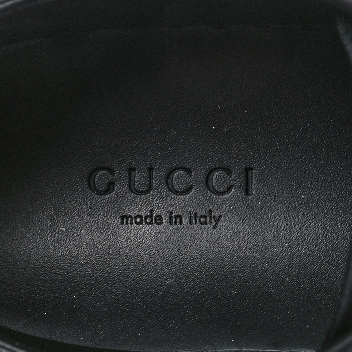 Gucci GG Monogram Calfskin Womens Low Top Sneakers 36 Piombo Black 6 of 6