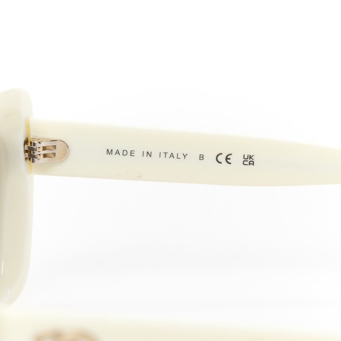 Acetate Pearl Cat Eye CC Sunglasses 5481-H White