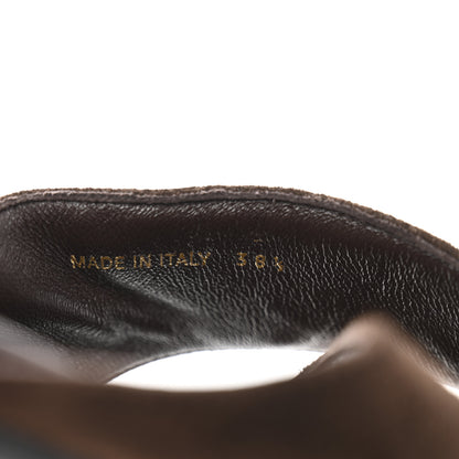 Prada Suede Crisscross Slide Sandals 38.5 Moro 8 of 8
