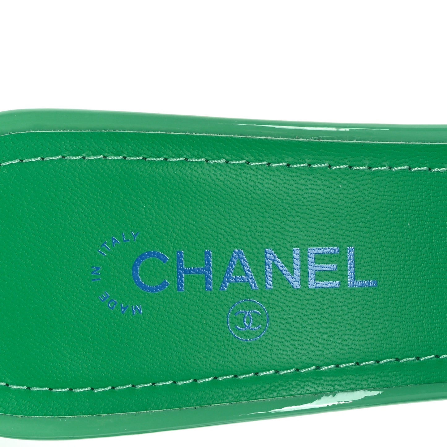 Patent CC Mules 37 Green Turquoise