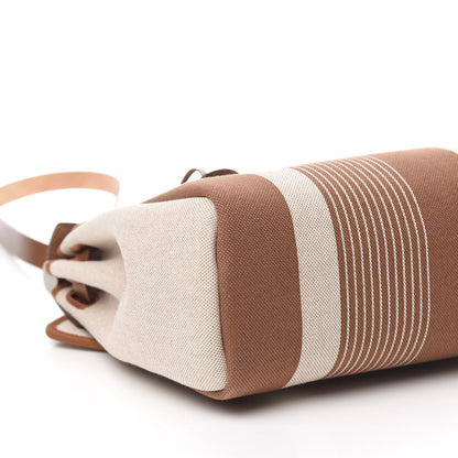 Hermes Vache Hunter Toile H Vibration Herbag Zip Retourne 31 PM Fauve Ecru Beige 9 of 12