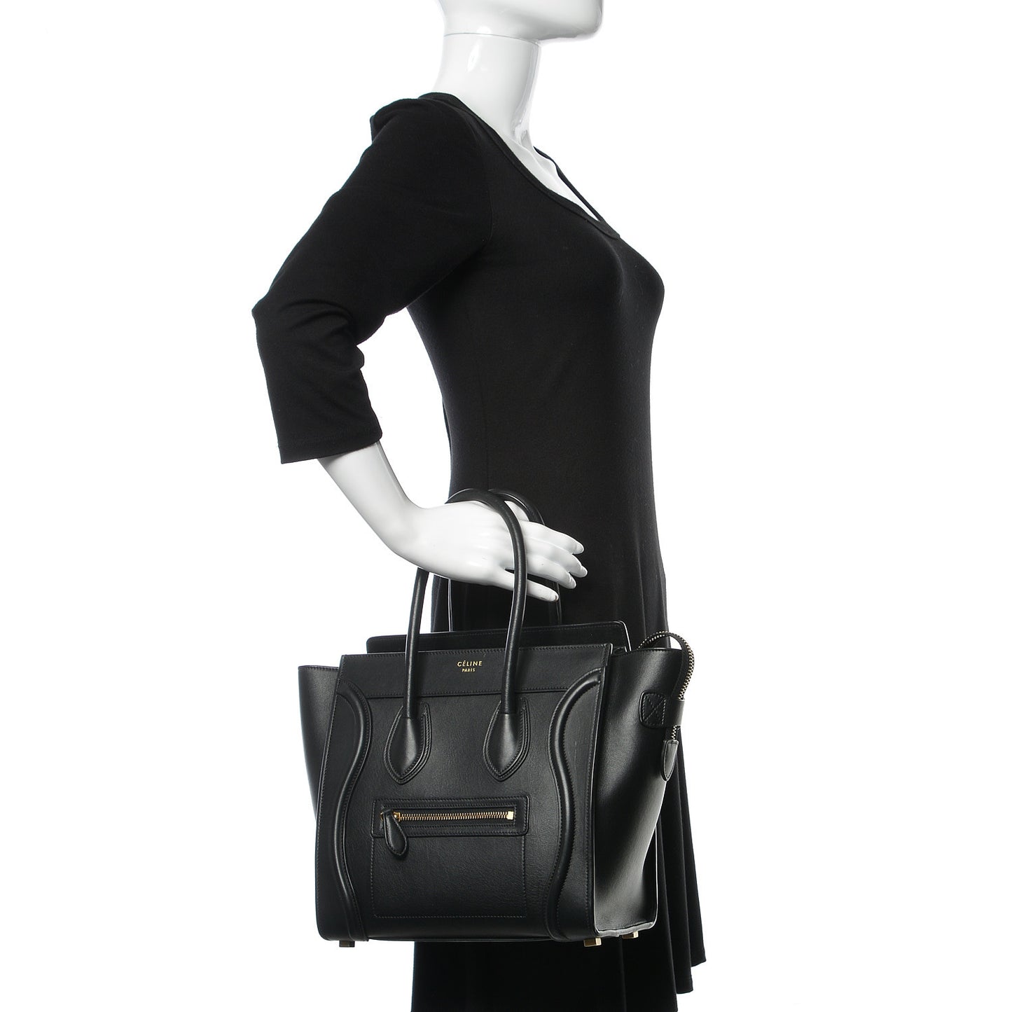 Smooth Calfskin Micro Luggage Black