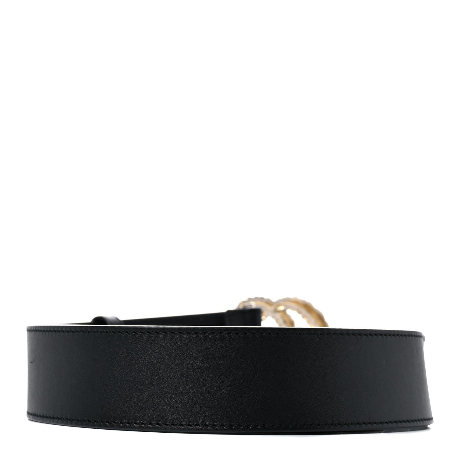 Gucci Moon Calfskin Scales Double G 40mm Belt 95 38 Black 2 of 6