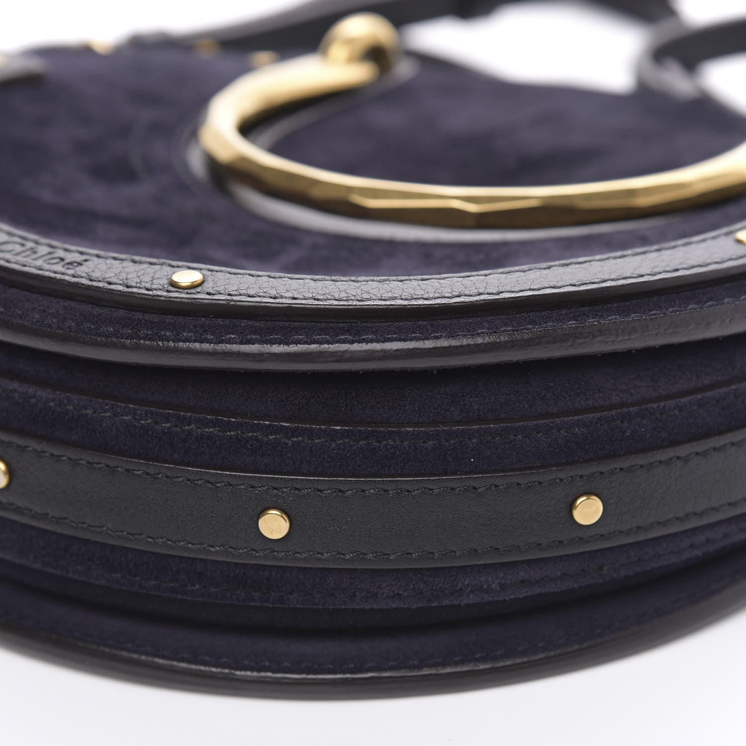 Chloe Calfskin Suede Small Pixie Bag Full Blue 8 of 10