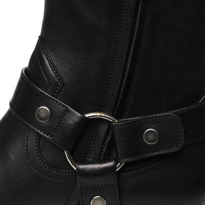 Saint Laurent Calfskin Mens Wyatt Marrakesh Harness Ankle Boots 43 Black 10 of 10