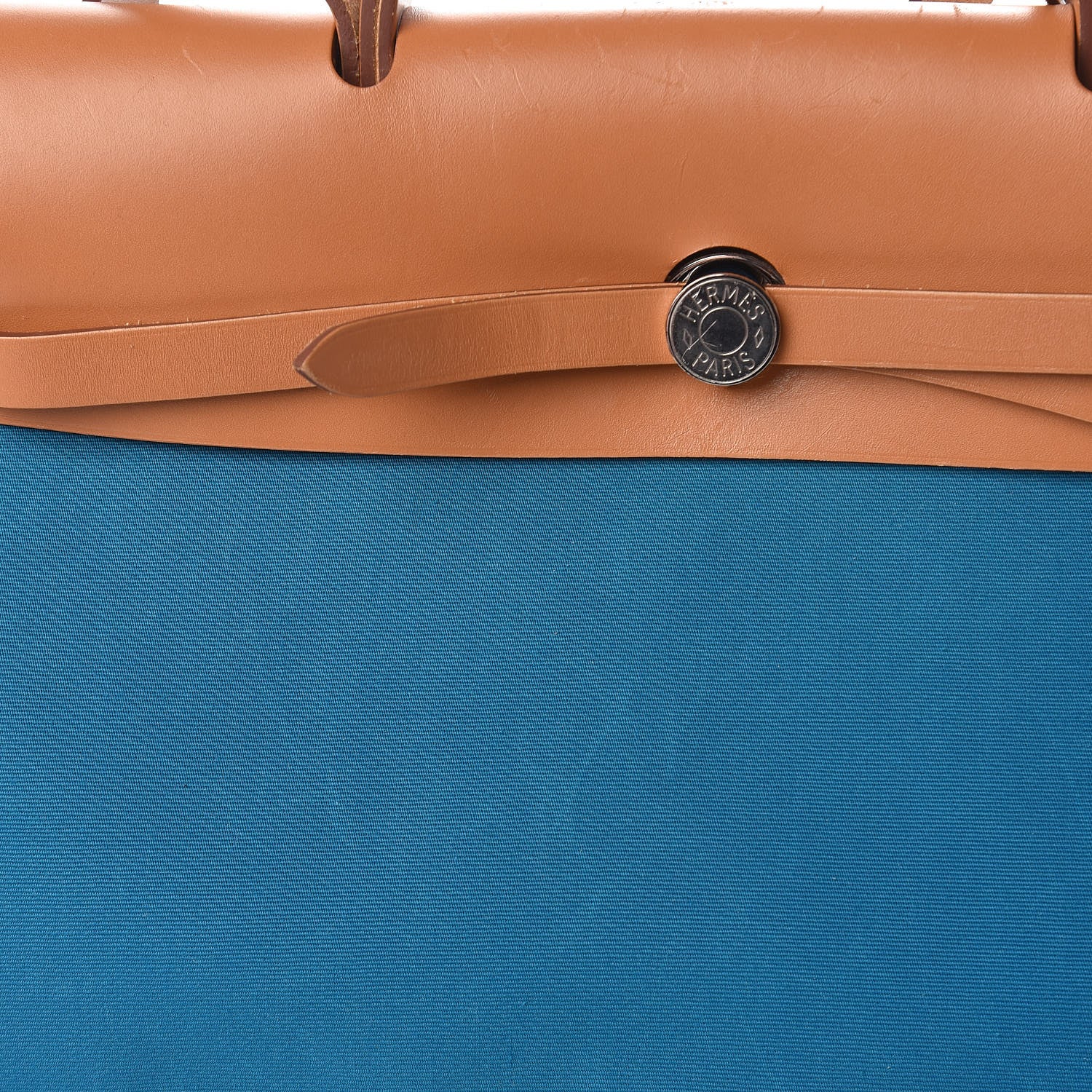 Hermes Toile Vache Hunter Herbag Zip 39 MM Bleu Izmir Natural 14 of 24