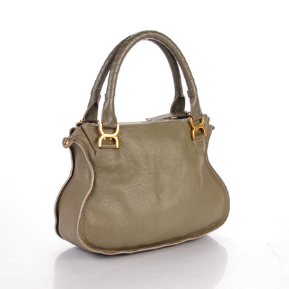 Chloe Calfskin Medium Marcie Satchel Baobab Green 3 of 7