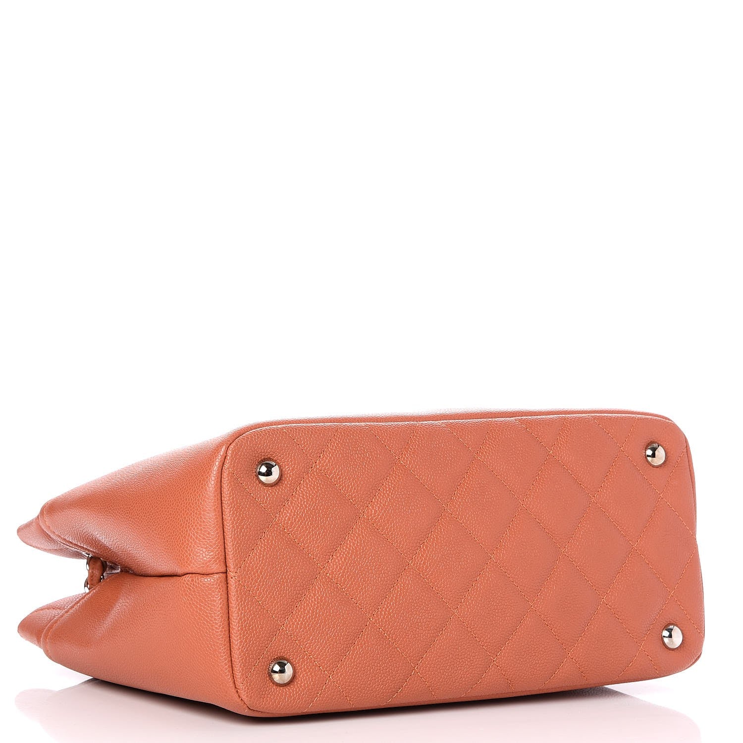 Chanel Caviar Quilted Timeless CC Soft Tote Light Red 4 of 7