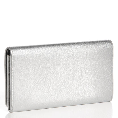 Balenciaga Agneau Giant 12 Silver Hardware Money Wallet Gris Aluminum 3 of 9
