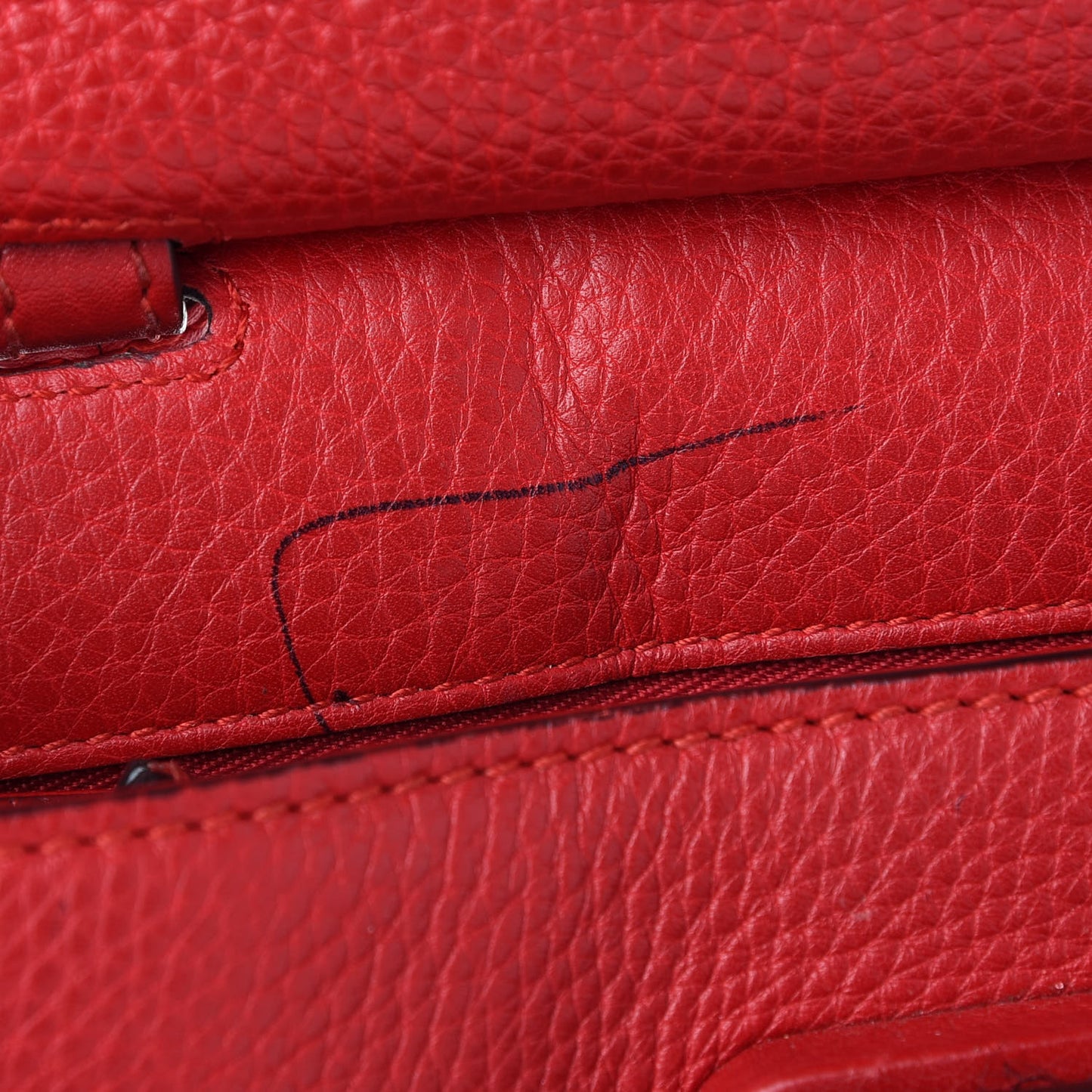 Cellarius Calfskin Small Bamboo Daily Top Handle Bag Hibiscus Red