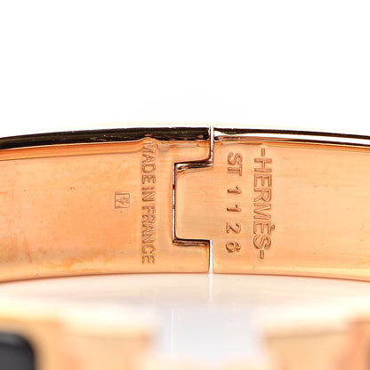 Hermes Enamel Narrow Clic Clac H Bracelet PM Black 4 of 5