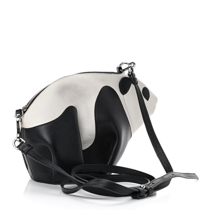 Loewe Calfskin Panda Crossbody Black White 3 of 9
