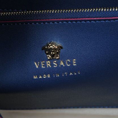 Versace Calfskin Large Palazzo Empire Bag Deep Navy 13 of 15