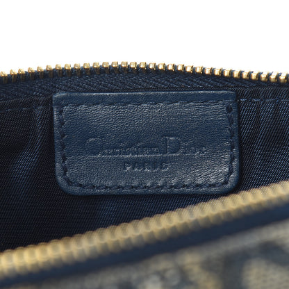 Christian Dior Monogram Mini Saddle Pochette Navy 6 of 10