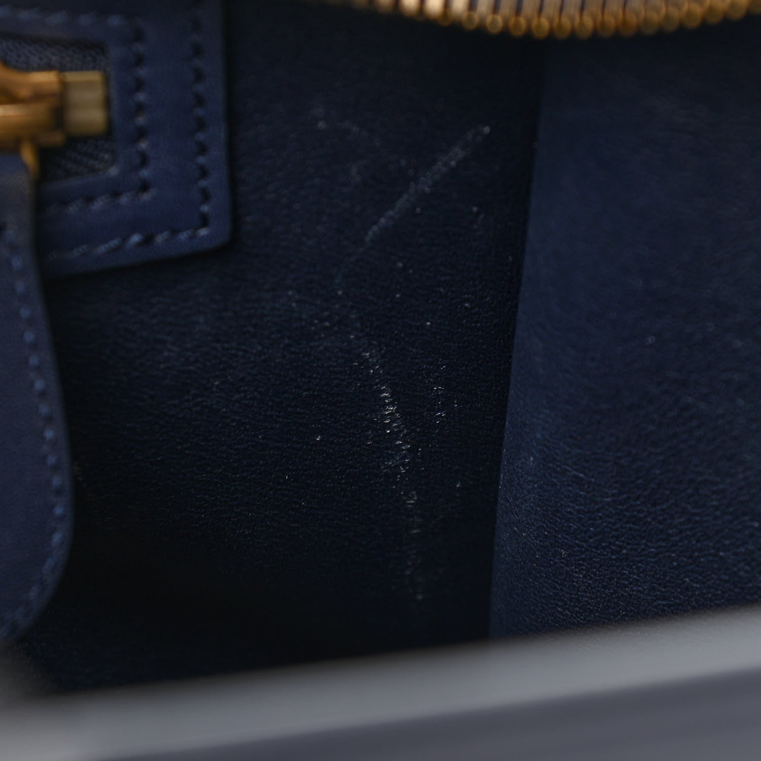 Celine Smooth Calfskin Micro Luggage Navy Blue 12 of 14