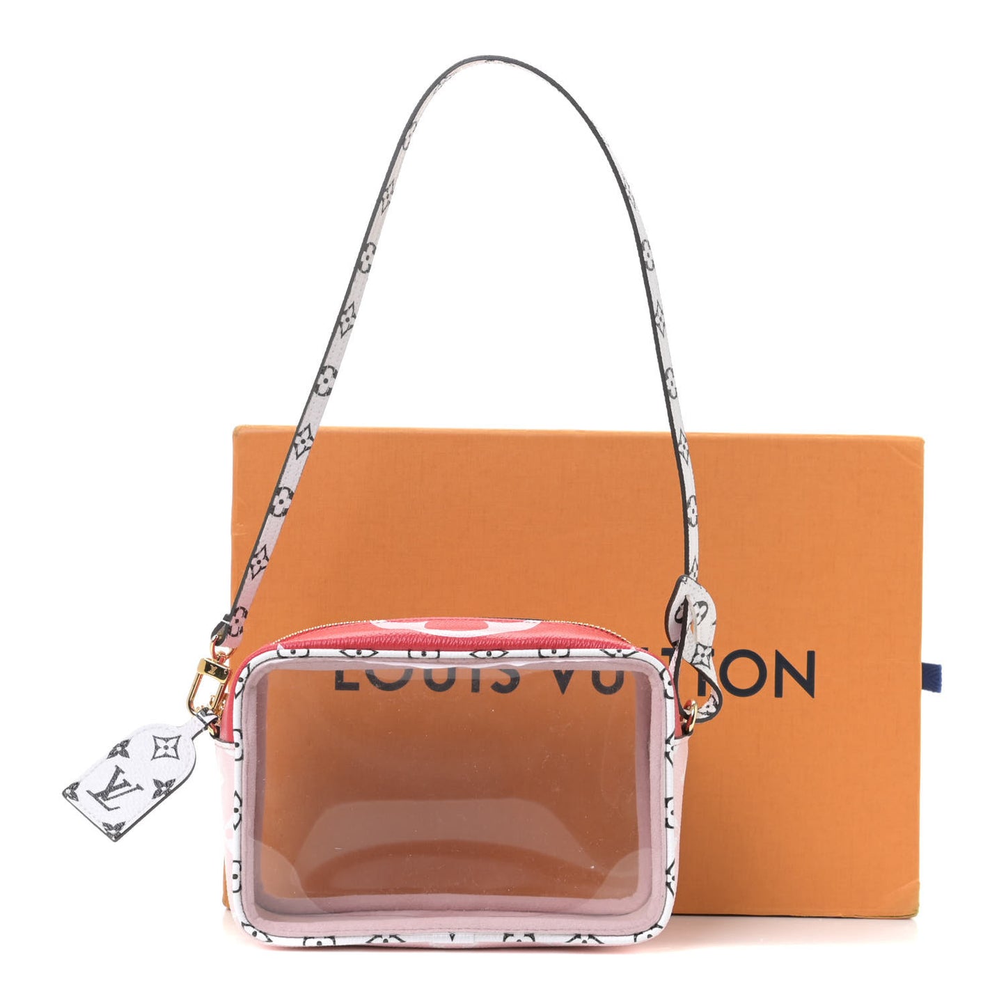 Monogram Giant Beach Pouch Rouge