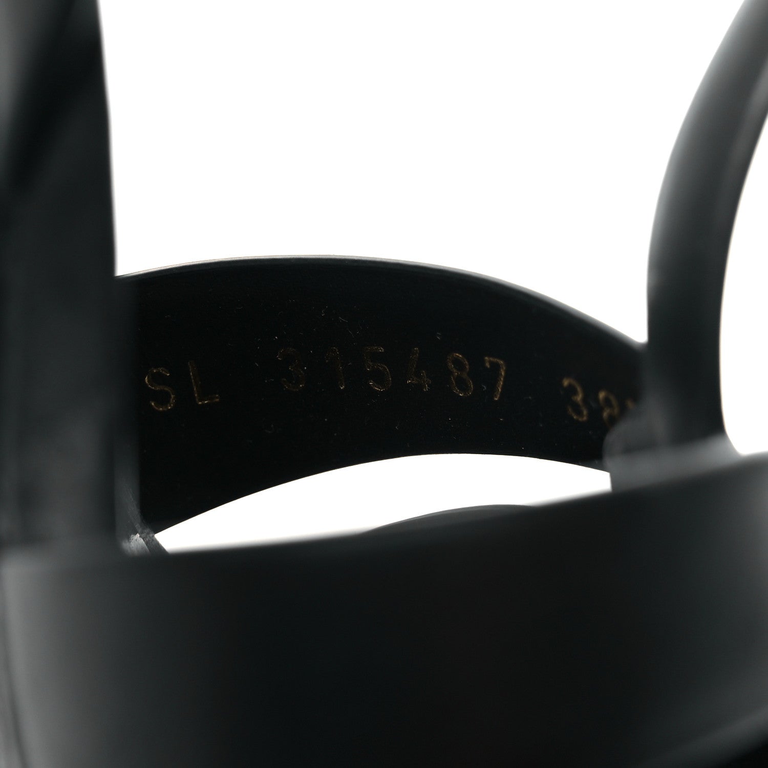Saint Laurent Calfskin Tribute 105 Platform Sandals 38.5 Black 9 of 10