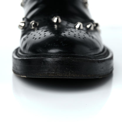Balenciaga Calfskin Womens Studded Chelsea Boots 37 Black 14 of 30