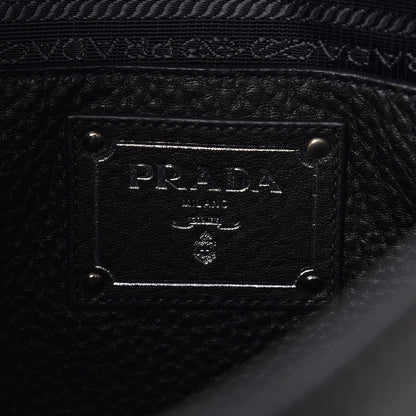Prada Vitello Daino Side Pocket Hobo Nero Black 6 of 7