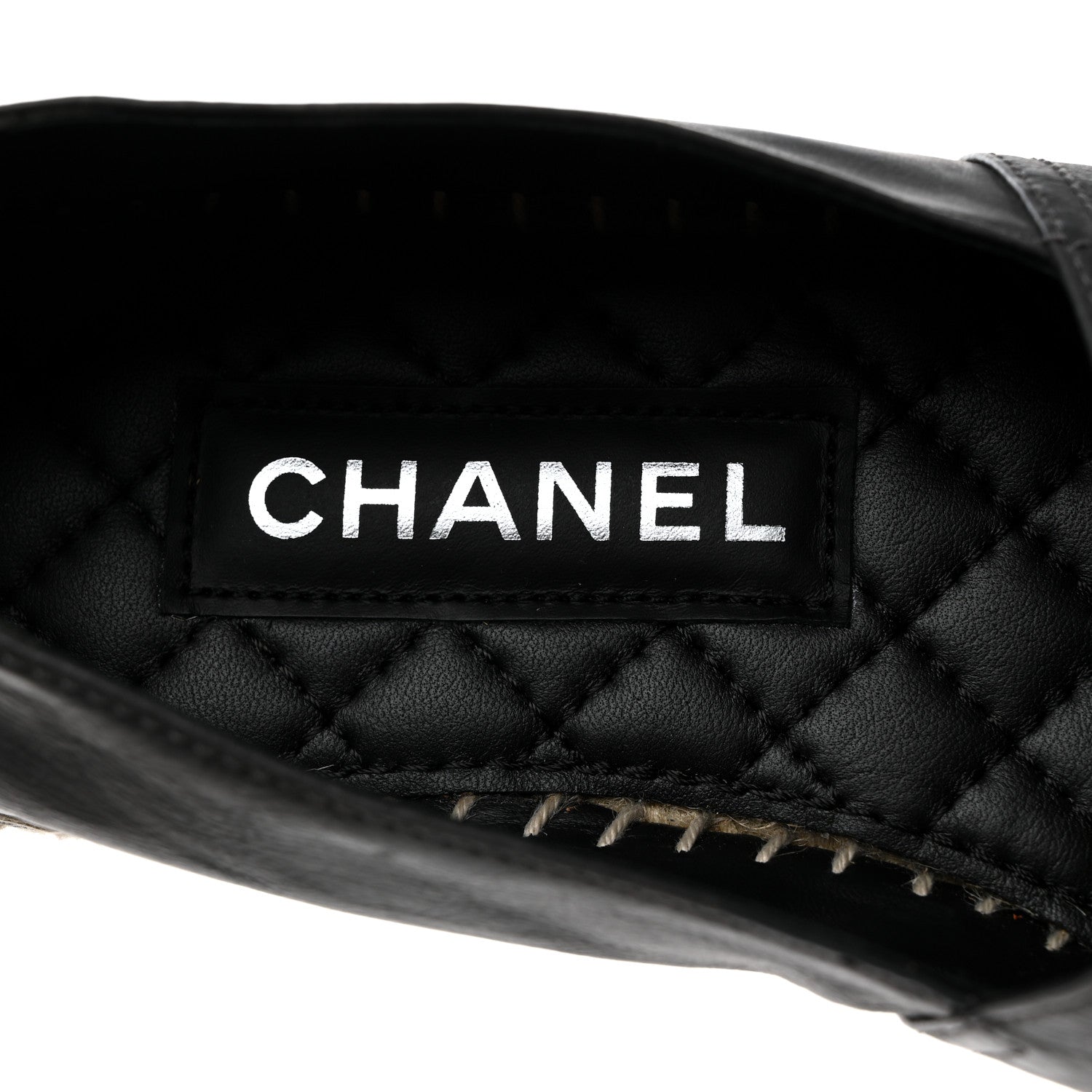 Chanel Lambskin CC Mens Espadrilles 43 Grey Black 6 of 10