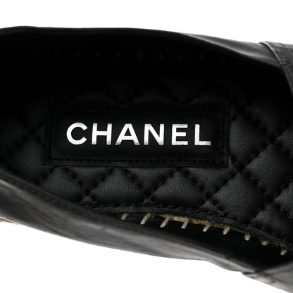 Chanel Lambskin CC Mens Espadrilles 43 Grey Black 6 of 10