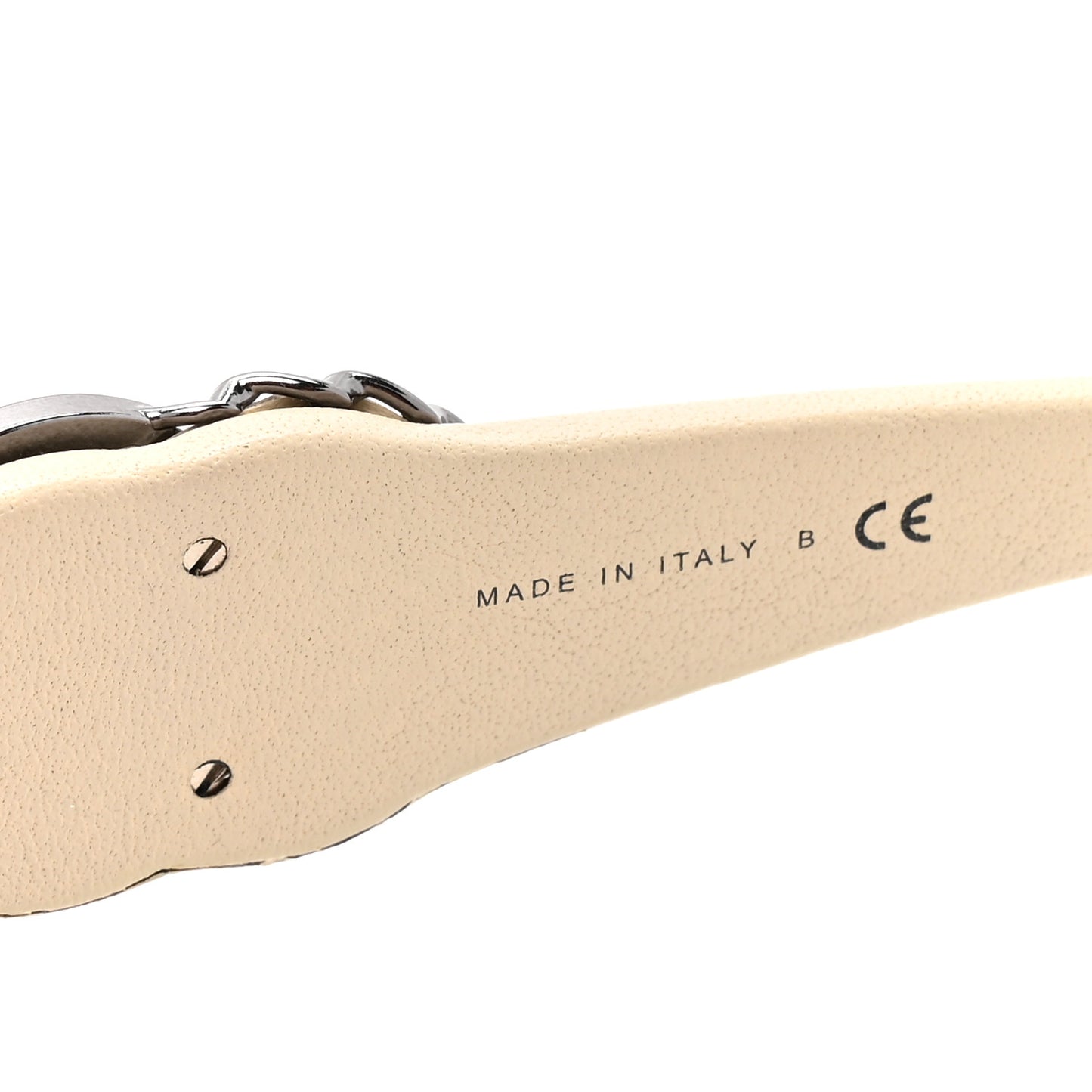 Acetate Lambskin Crystal Baguette Chain CC Sunglasses 5454-Q-B Black Beige