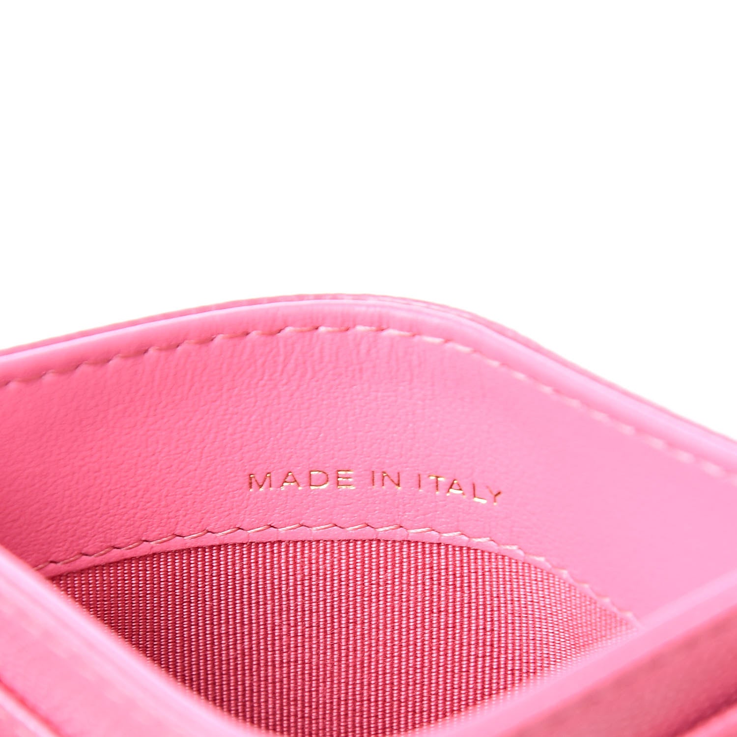 Chanel Caviar Quilted Card Holder Pink 7 of 9