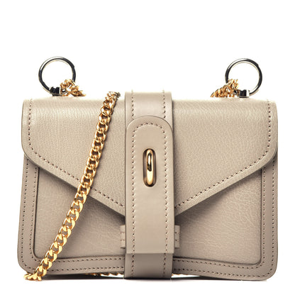 Chloe Shiny Goatskin Calfskin Mini Aby Chain Shoulder Bag Motty Grey 1 of 9