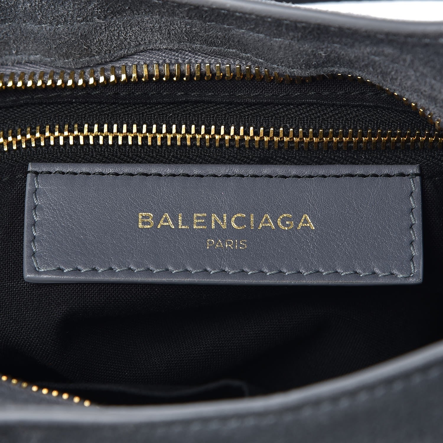 Balenciaga Baby Daim Suede Gold Metallic Edge Hardware City Gris Plomb 7 of 8