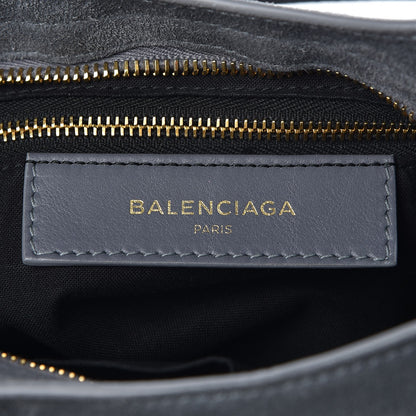 Balenciaga Baby Daim Suede Gold Metallic Edge Hardware City Gris Plomb 7 of 8