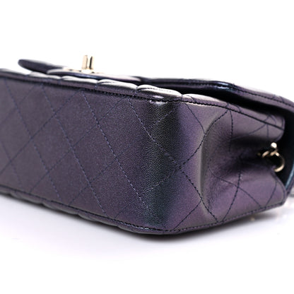 Chanel Iridescent Lambskin Quilted Mini Rectangular Flap Black 9 of 10