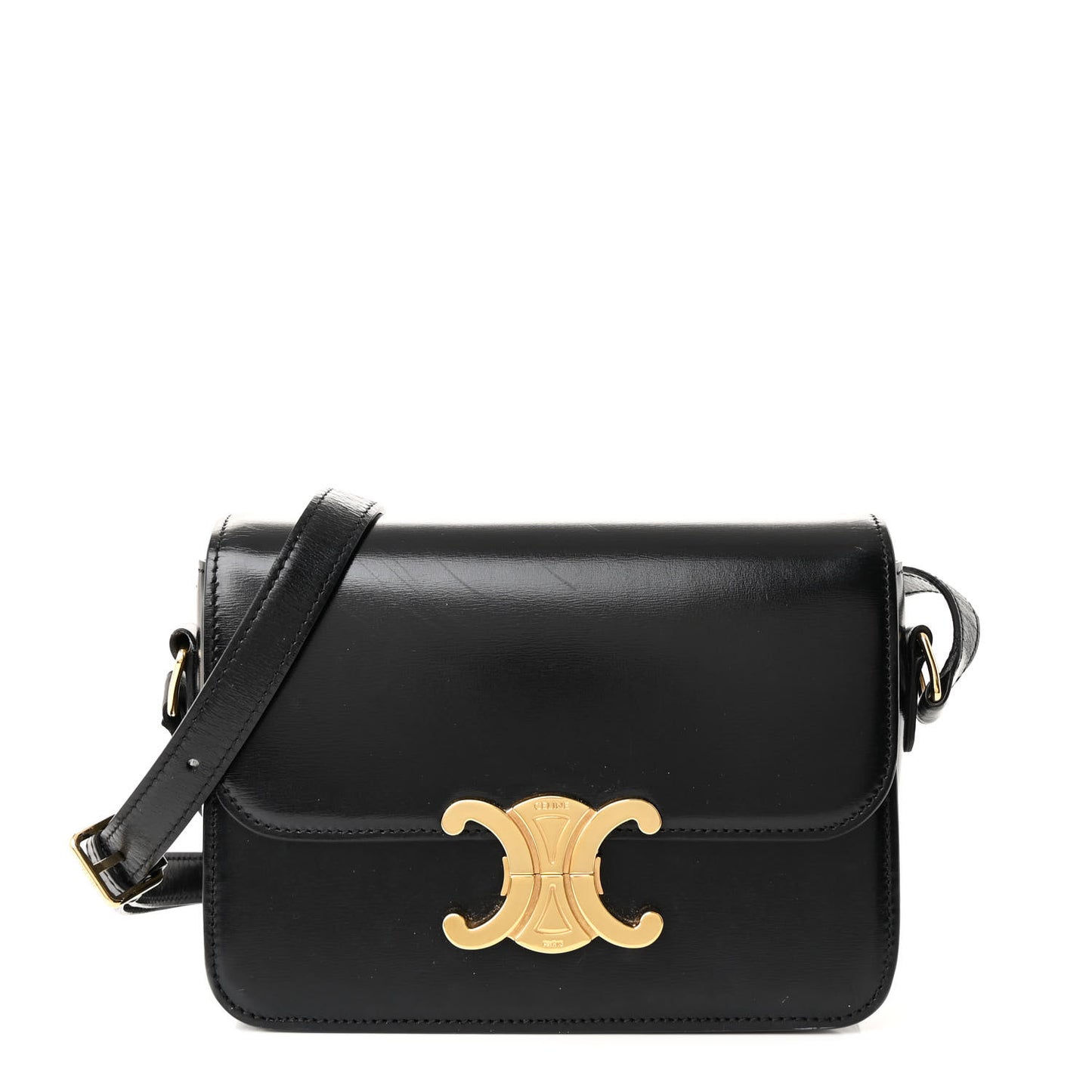 Shiny Calfskin Teen Triomphe Black