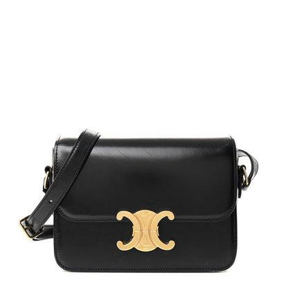 Celine Shiny Calfskin Teen Triomphe Black 1 of 13