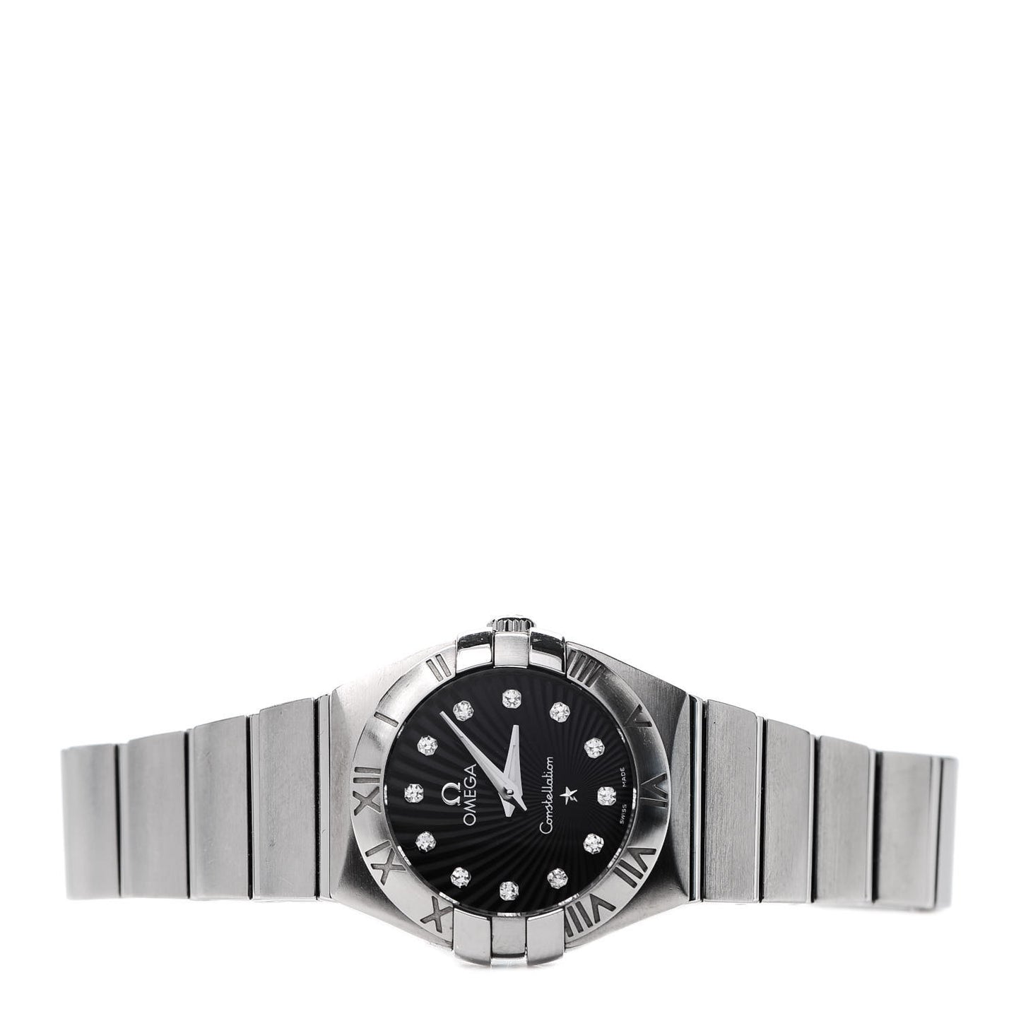 Stainless Steel Diamond 24mm Constellation Quartz Watch Black 123.10.24.60.51.001