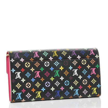 Louis Vuitton Monogram Multicolor Sarah Wallet NM Black Grenade 3 of 6