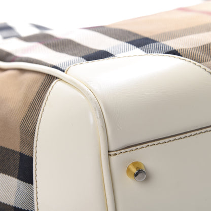 Burberry House Check Small Canterbury Tote White 12 of 16
