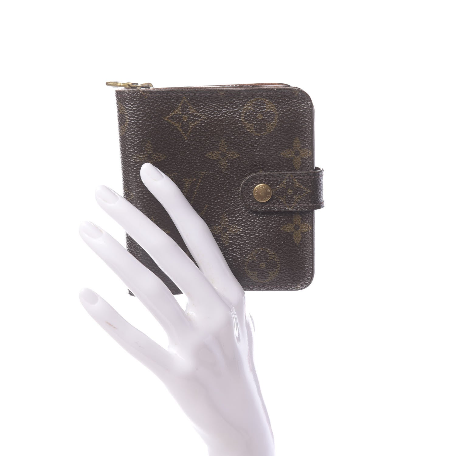 Louis Vuitton Monogram Compact Zippe Zipped Wallet 2 of 8
