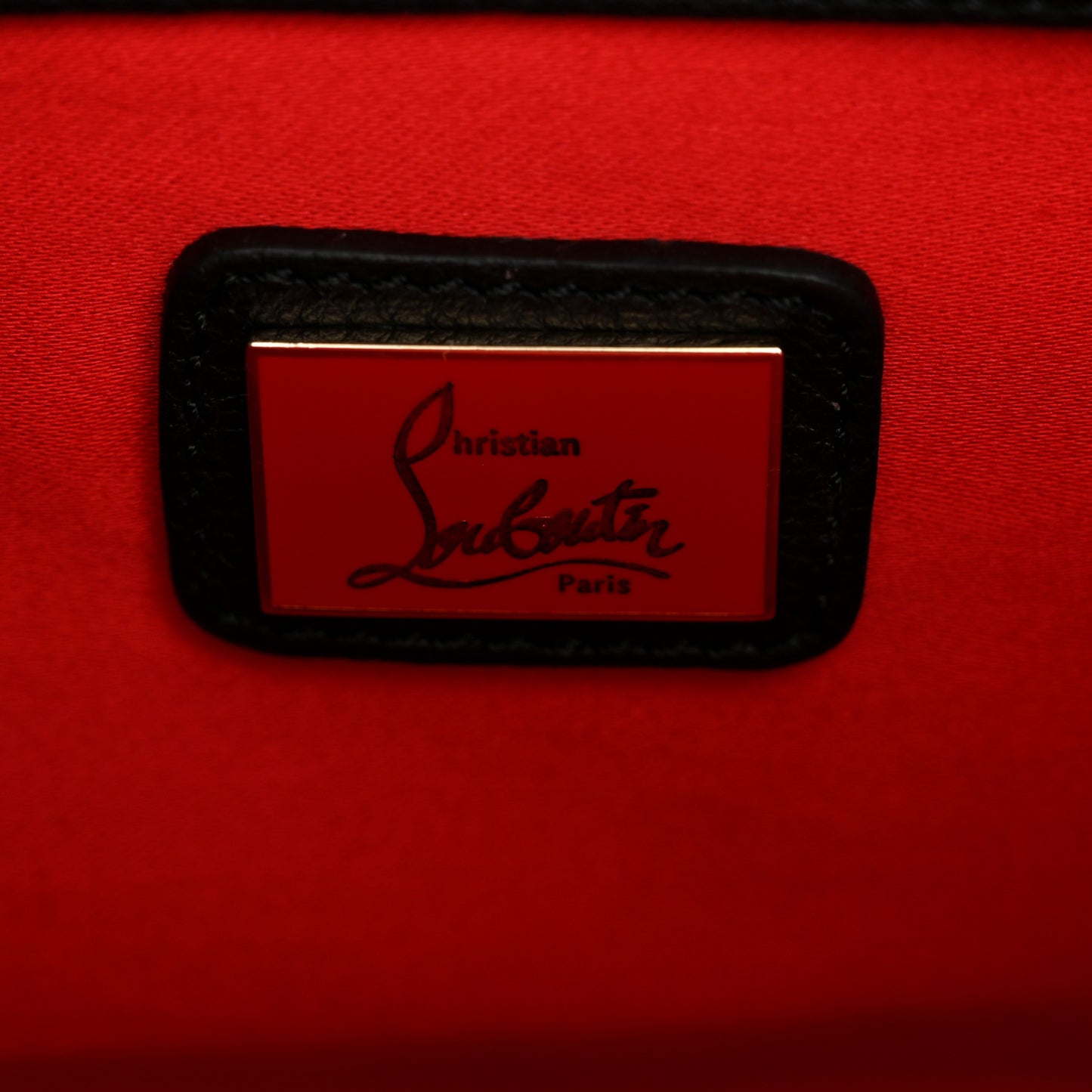 Calfskin Spikes Panettone Messenger Black