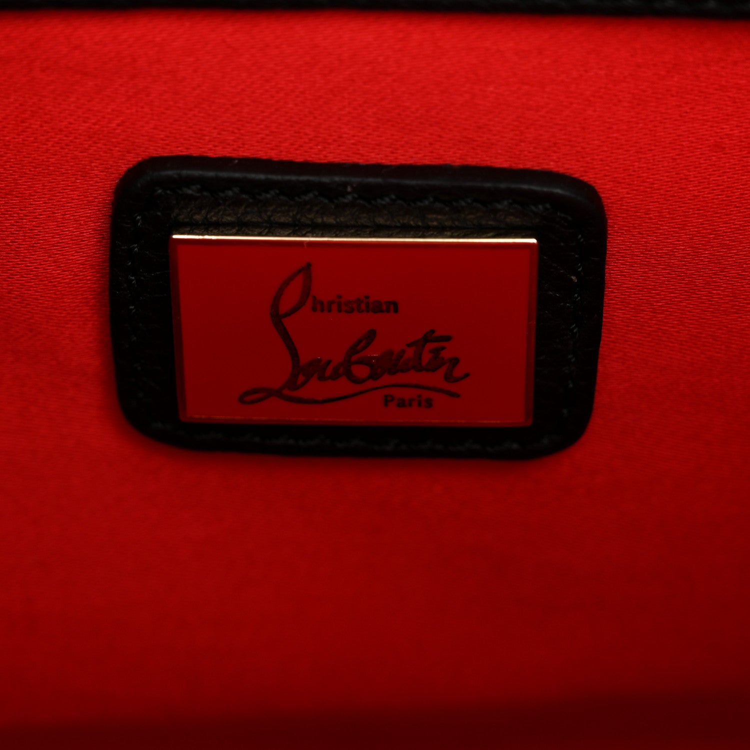 Christian Louboutin Calfskin Spikes Panettone Messenger Black 6 of 9