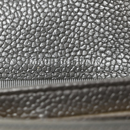 Chanel Glittered Metallic Caviar Quilted Large Flap Wallet Silver 7 of 16