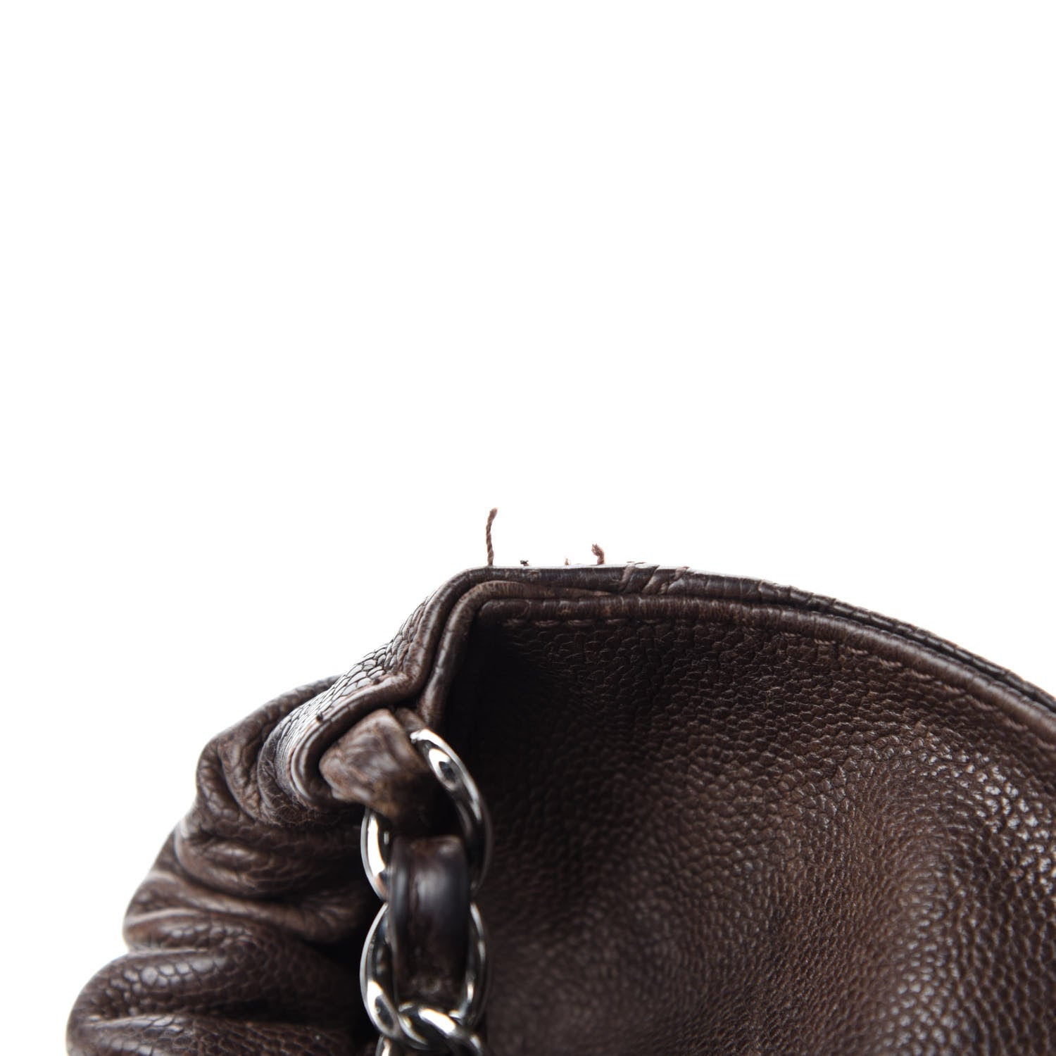 Chanel Distressed Caviar XL Coco Cabas Brown 11 of 14