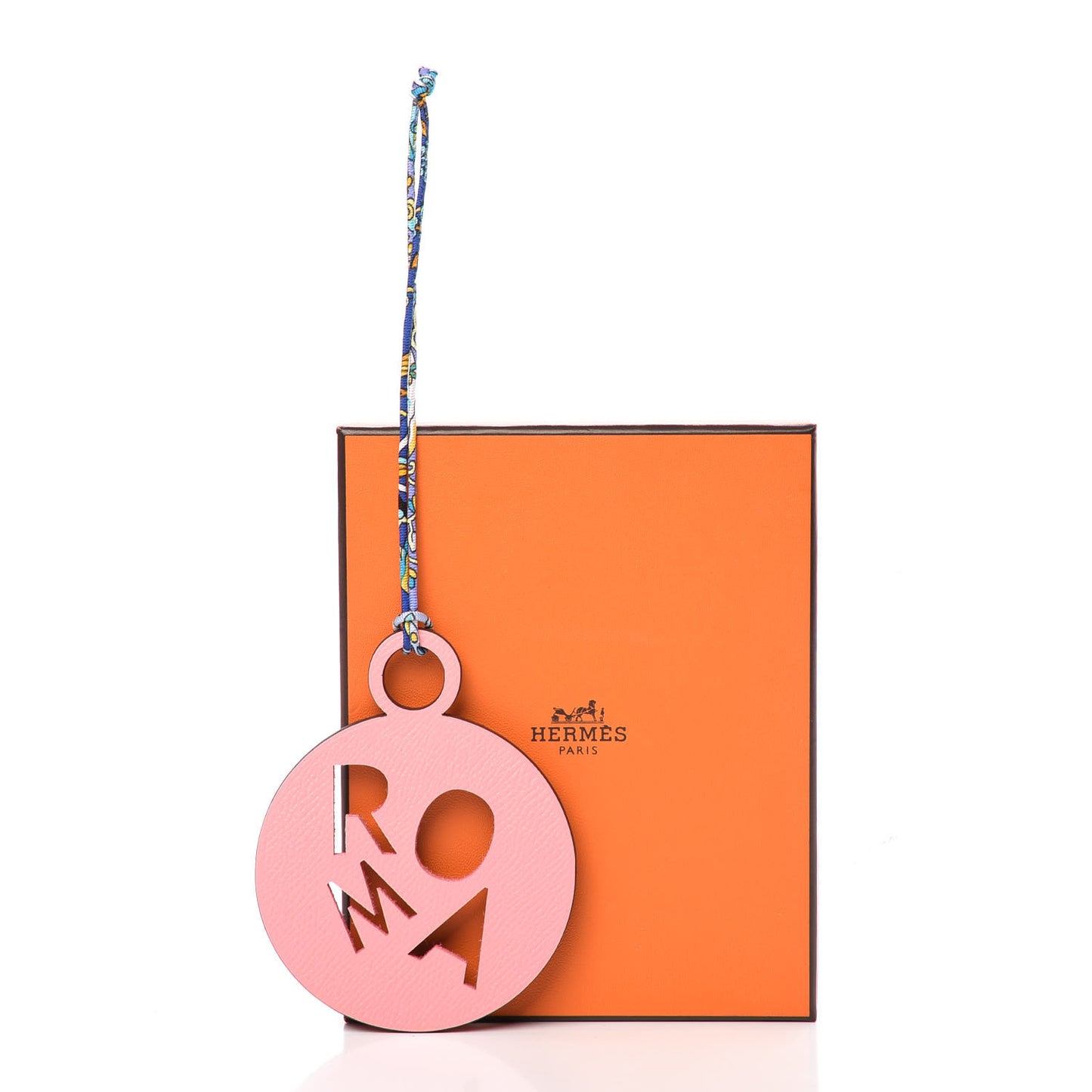 Togo Epsom Petit H Roma Bag Charm Rouge Grenat Rose Confetti