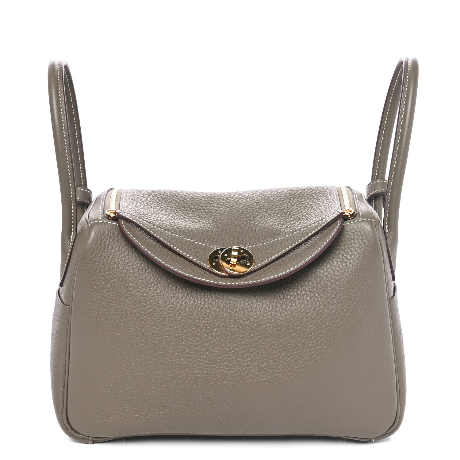 Hermes Taurillon Clemence Lindy 26 Etoupe 1 of 9