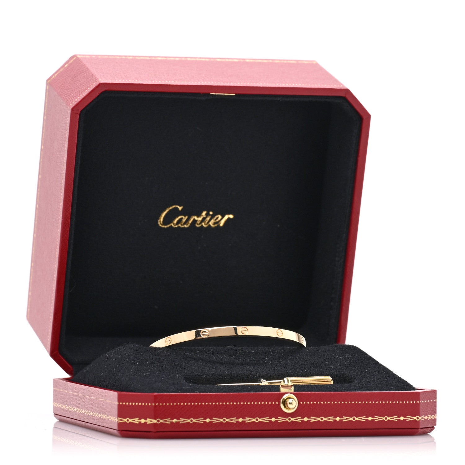 Cartier 18K Yellow Gold Small LOVE Bracelet 17 7 of 7