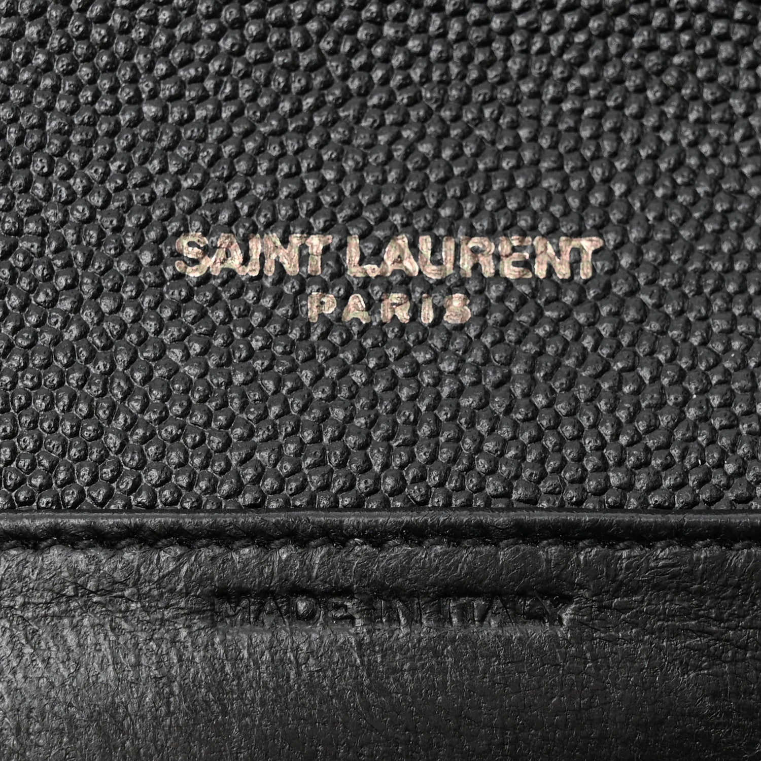 Saint Laurent Grain de Poudre Uptown Chain Wallet Black 7 of 12