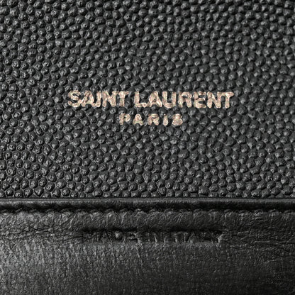 Saint Laurent Grain de Poudre Uptown Chain Wallet Black 7 of 12