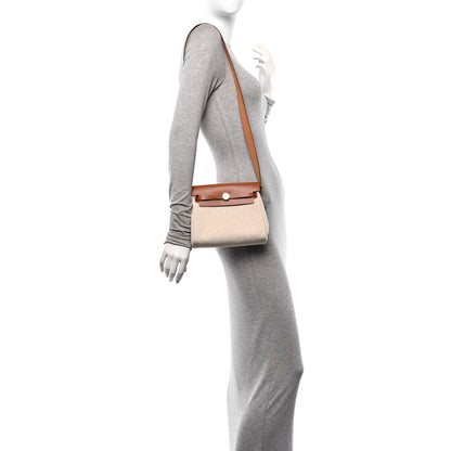 Hermes Military Toile Vache Hunter Herbag Zip Retourne 20 Ecru Beige Fauve 2 of 11