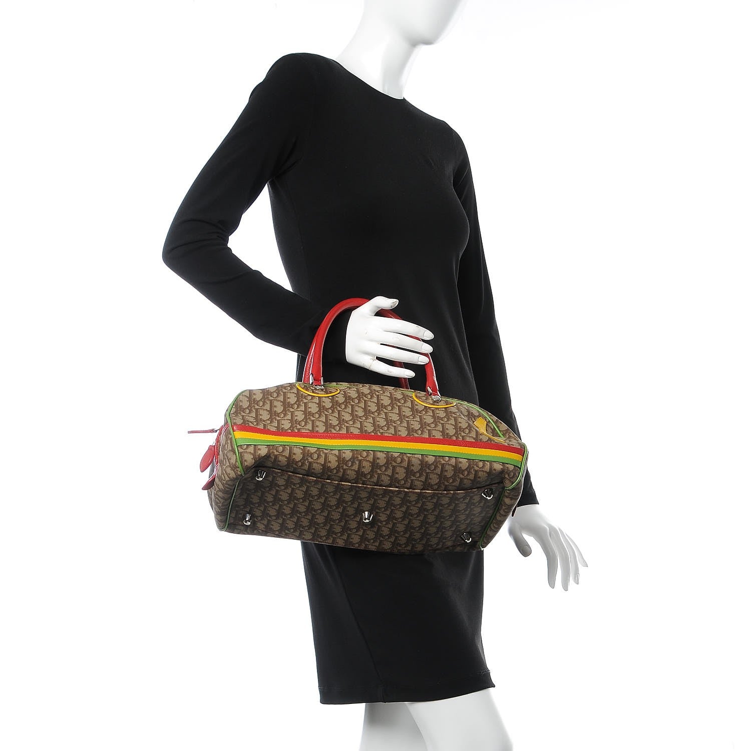 Christian Dior Monogram Rasta Bowler Beige 2 of 13