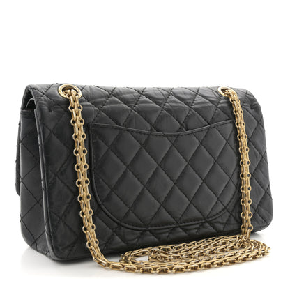 Chanel Aged Calfskin Lucky Charms 2.55 Reissue 225 Flap Black 3 of 10